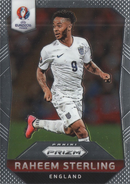 【ed】2016panini帕尼尼欧洲杯足球球星卡raheem sterling斯特林