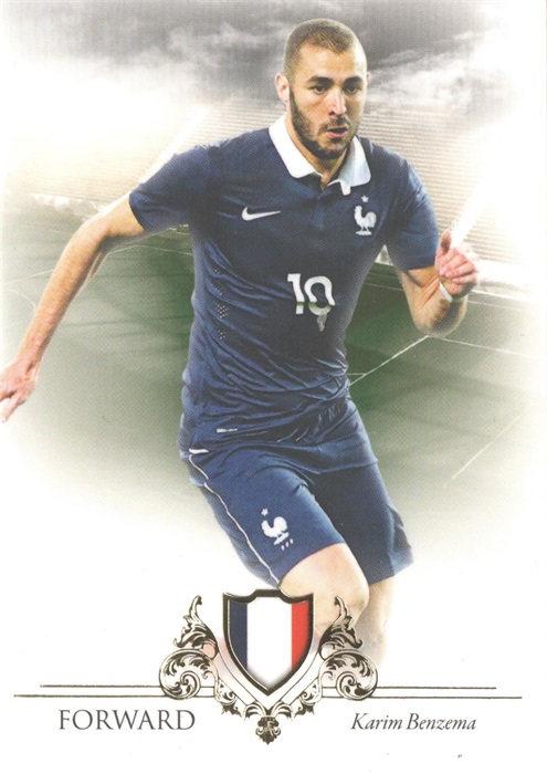 【风筝】 2016 panini 杜蕾斯足球 本泽马 karim benzema 皇马 no.