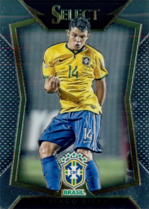 【开心就好】2015panini帕尼尼select足球球星卡thiago silva蒂亚戈