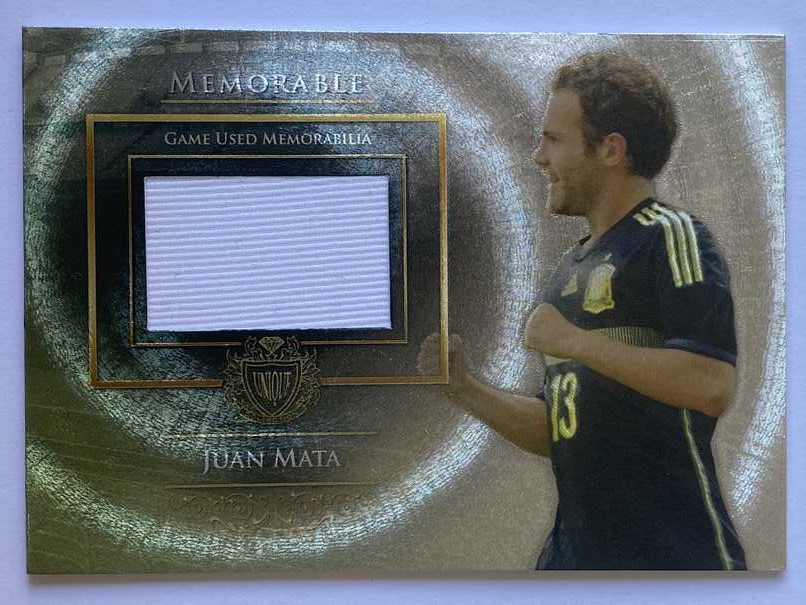 【风筝】2015 Futera 世界明星Unique足球卡 球星卡 马塔 Juan Mata 西班牙 单人实物卡 32/105编 NO.MEM42